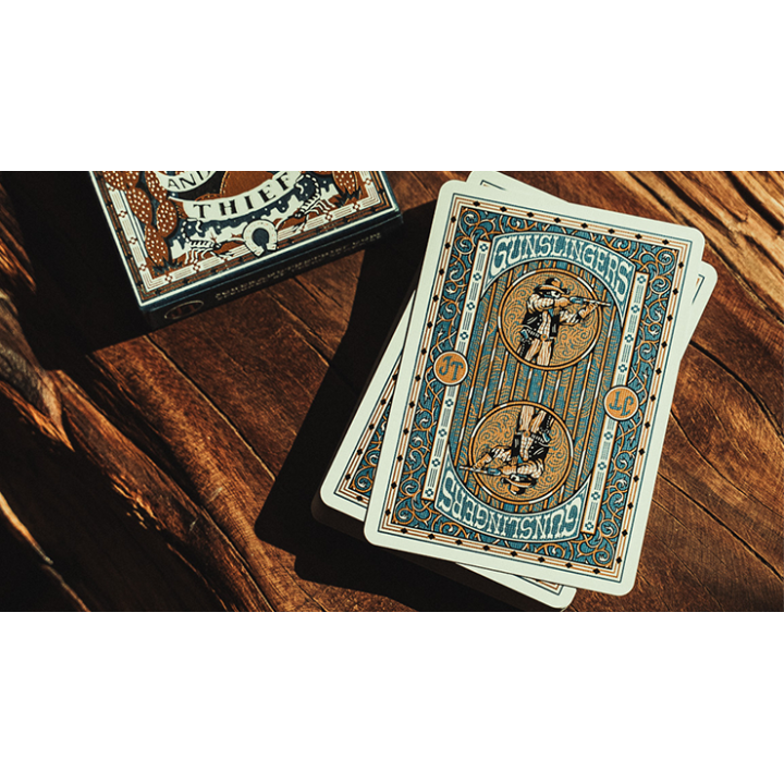 Gunslingers Poker (Blue) Playing Cards