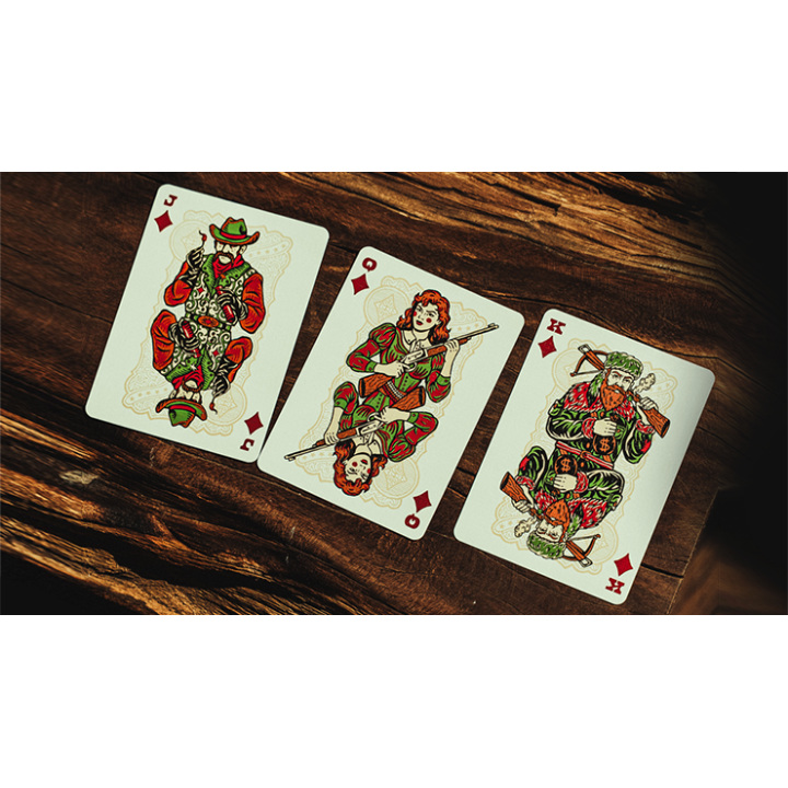 Gunslingers Poker (Red) Playing Cards
