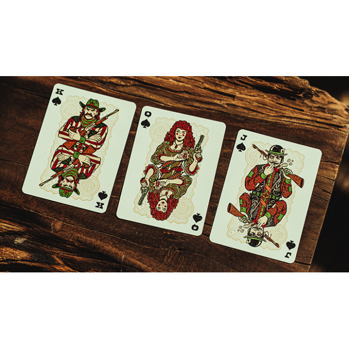 Gunslingers Poker (Red) Playing Cards