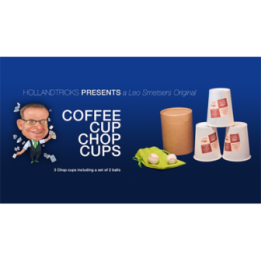 Coffee Cup Chop Cup (3 cups and 2 balls) by Leo Smetsers