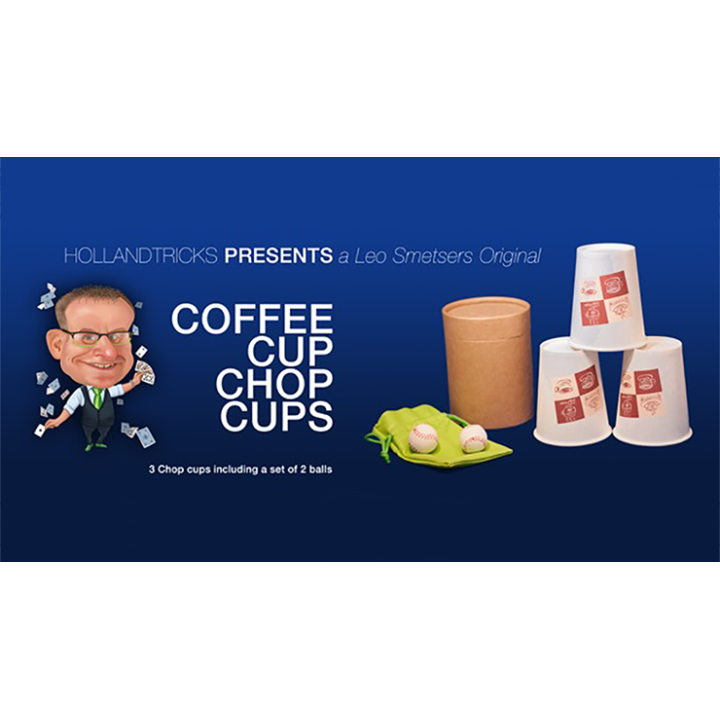 Coffee Cup Chop Cup (3 cups and 2 balls) by Leo Smetsers