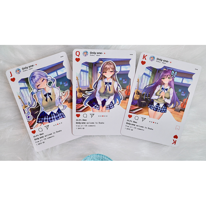 Sweet Cosplay Show - Azure Summer Playing Cards