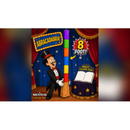 8 Foot Appearing Multi-Color Pole by Big Guy's Magic - Coloring Book Kicker Finale