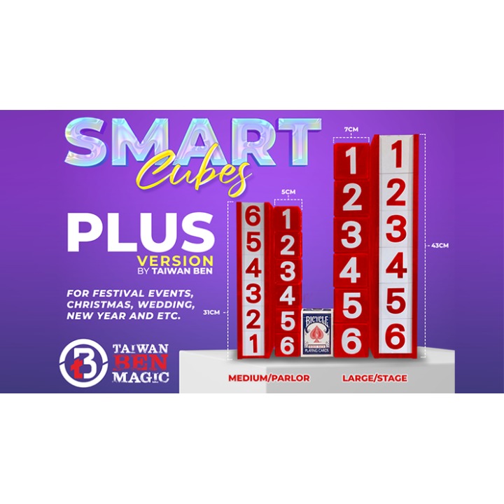 Smart Cubes PLUS RED (Large/Stage) by Taiwan Ben