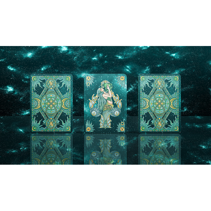 Zodiac (Aquarius) Luminous Edition Playing Cards by TCC