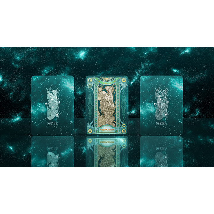 Zodiac (Aquarius) Luminous Edition Playing Cards by TCC
