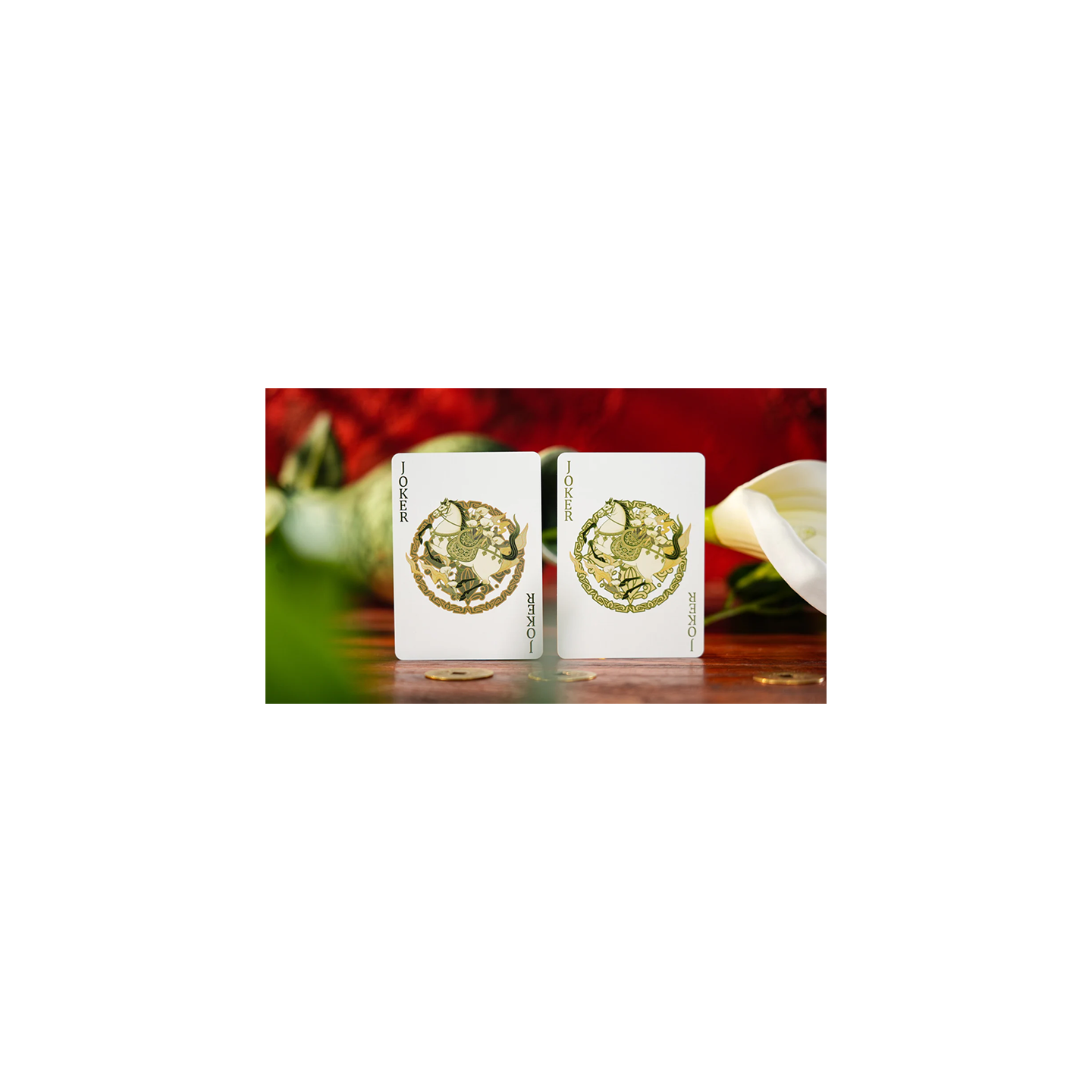 Year of the Horse (Green) Playing Cards by TCC Fashion