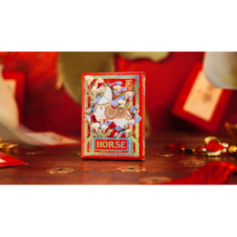 Year of the Horse (Red) Playing Cards by TCC Fashion