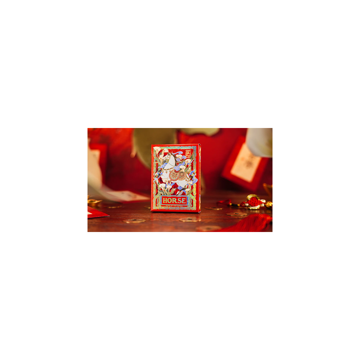 Year of the Horse (Red) Playing Cards by TCC Fashion