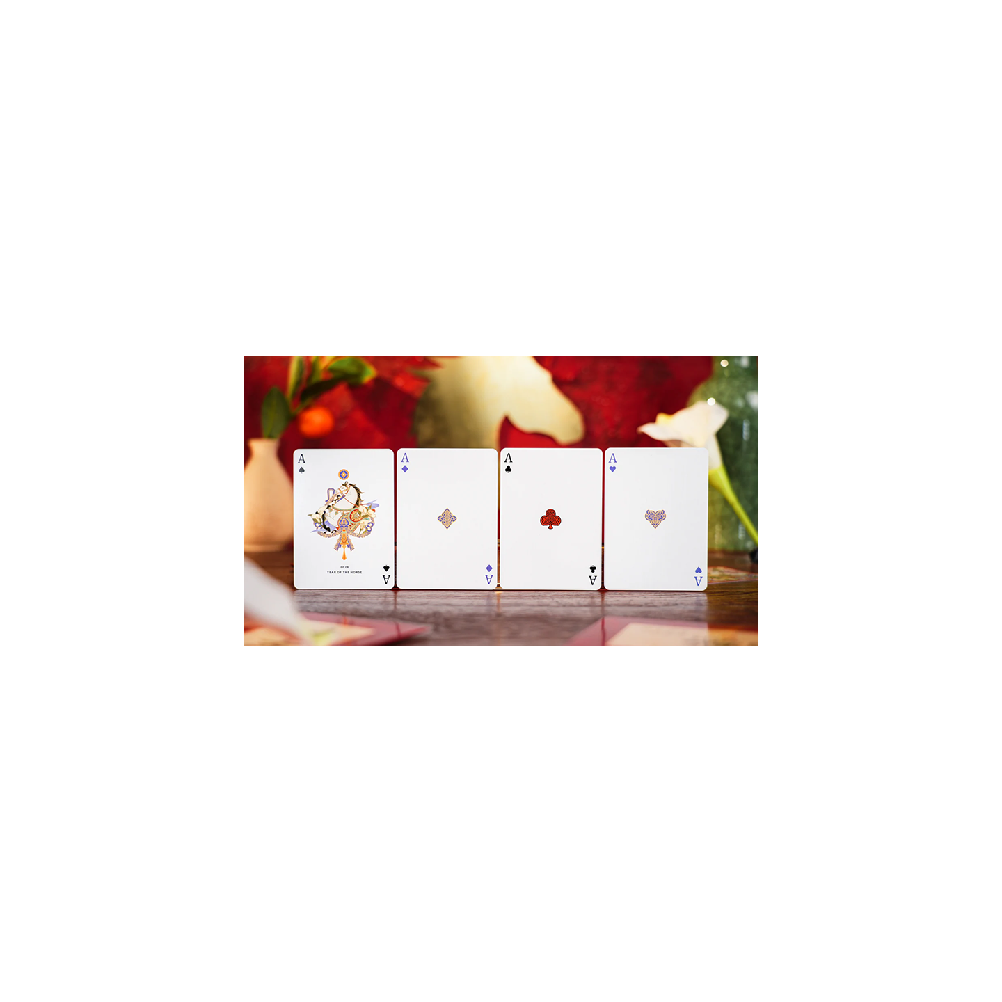 Year of the Horse (Red) Playing Cards by TCC Fashion