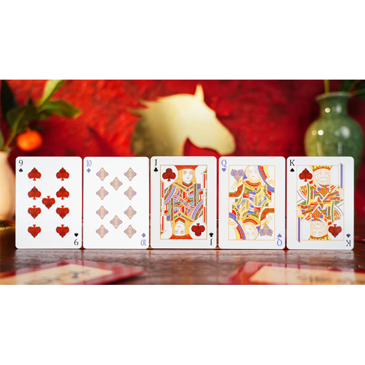 Year of the Horse (Red) Playing Cards by TCC Fashion