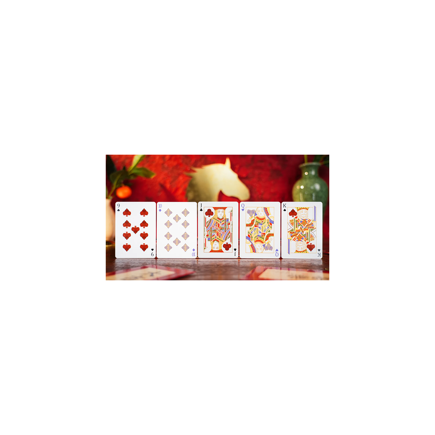 Year of the Horse (Red) Playing Cards by TCC Fashion