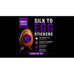 Silk to Egg Stickers (Purple) Pack of 70