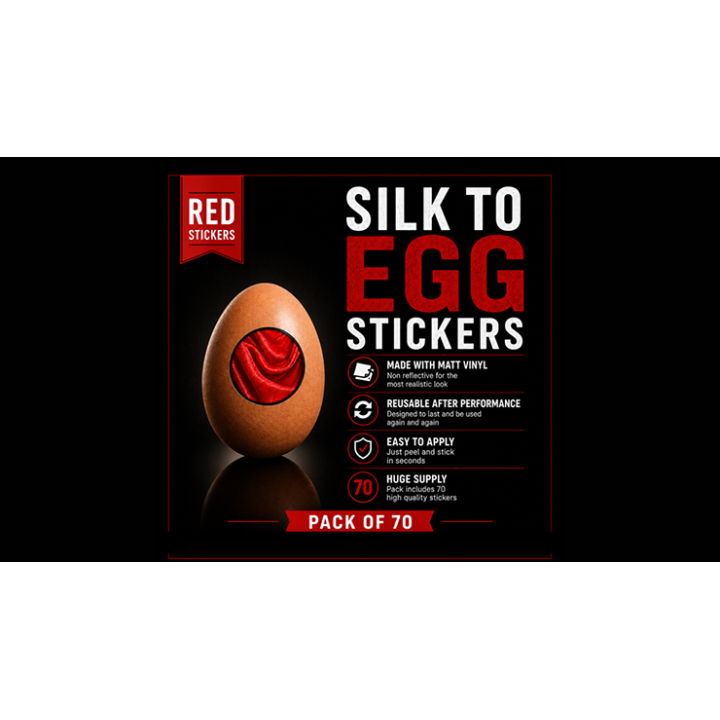 Silk to Egg Stickers (RED) Pack of 70