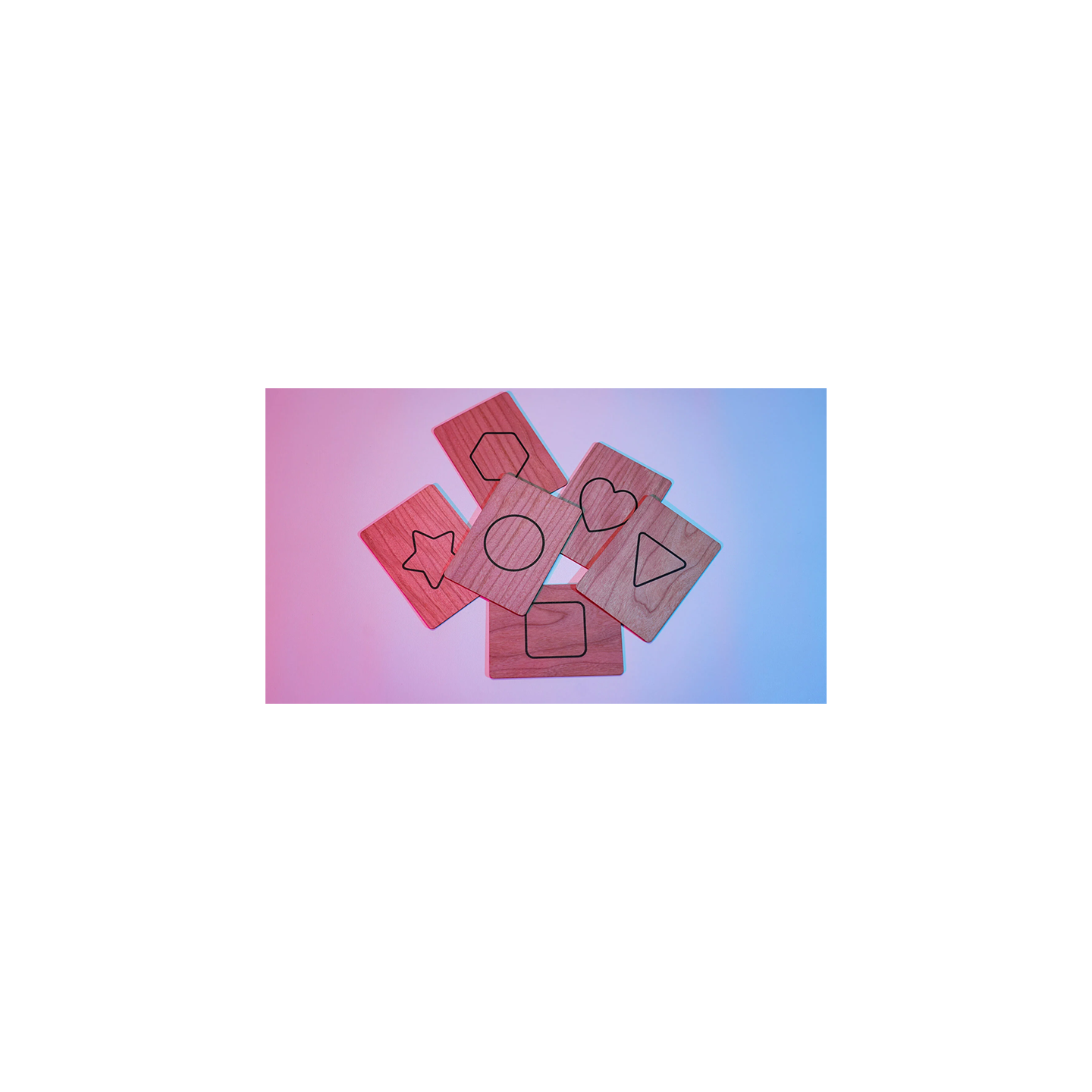 ISYC RFID Wooden Symbol Slates(6 cards) by T-Tech