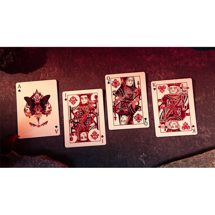 Morpho V2 (Carmine) Playing Cards by TCC Fashion