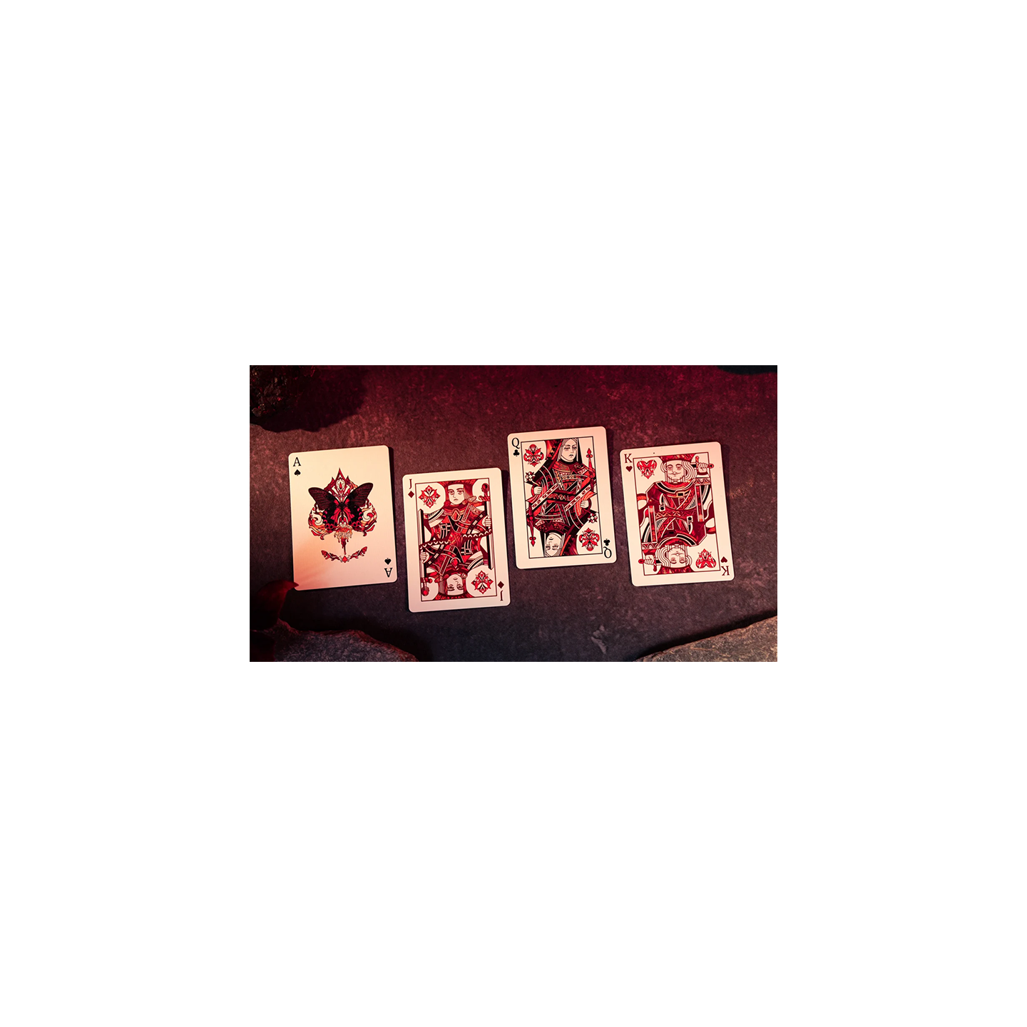 Morpho V2 (Carmine) Playing Cards by TCC Fashion