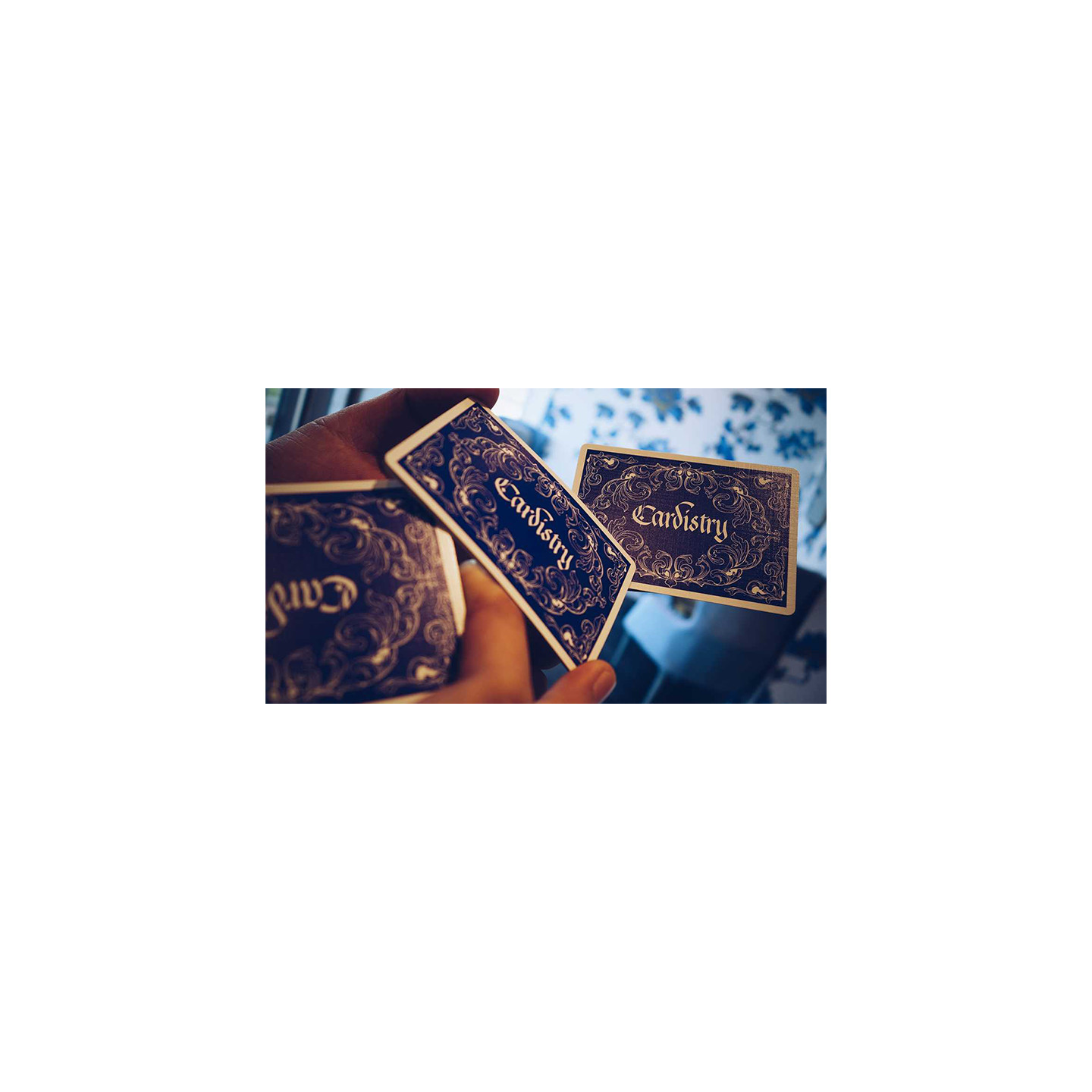 Cardistry Calligraphy Blue – limitierte Spielkarten