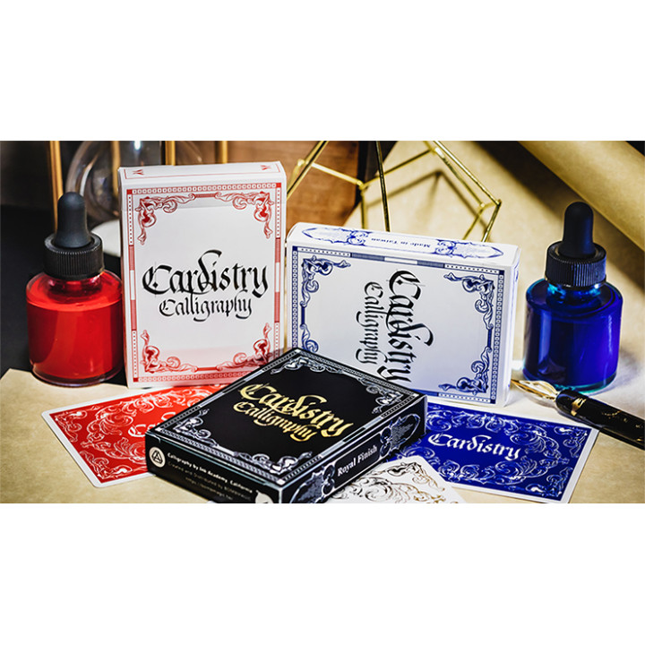 Cardistry Calligraphy Blue – limitierte Spielkarten