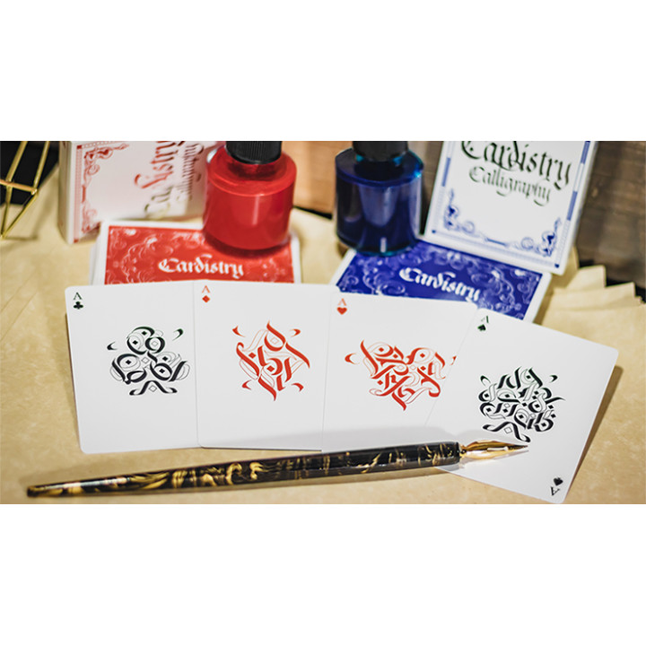 Cardistry Calligraphy Red – limitierte Spielkarten