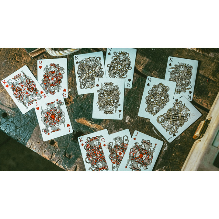 Red Seafarers – červené hrací karty od Joker and the Thief