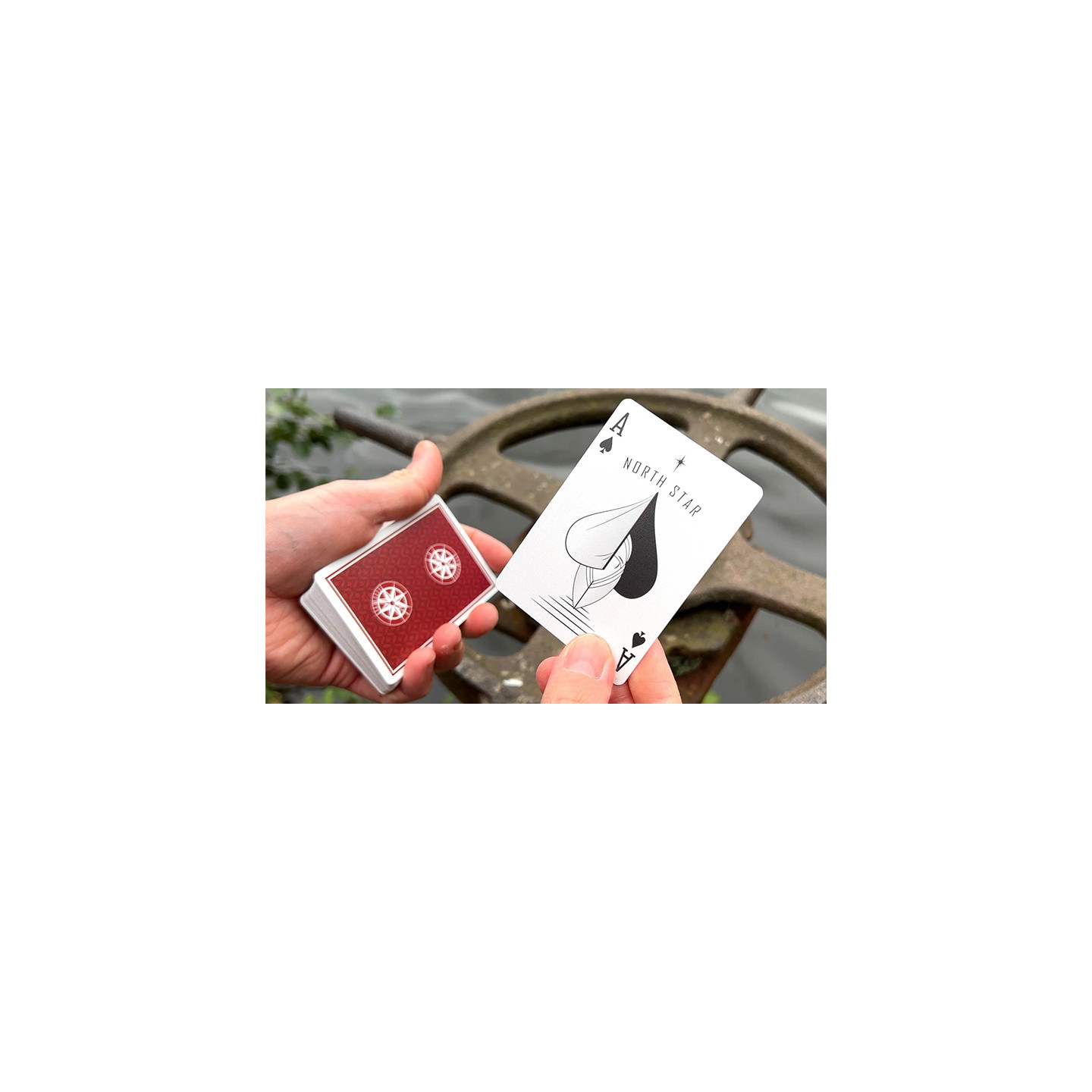 North Star Playing Cards Luxury Red Edition