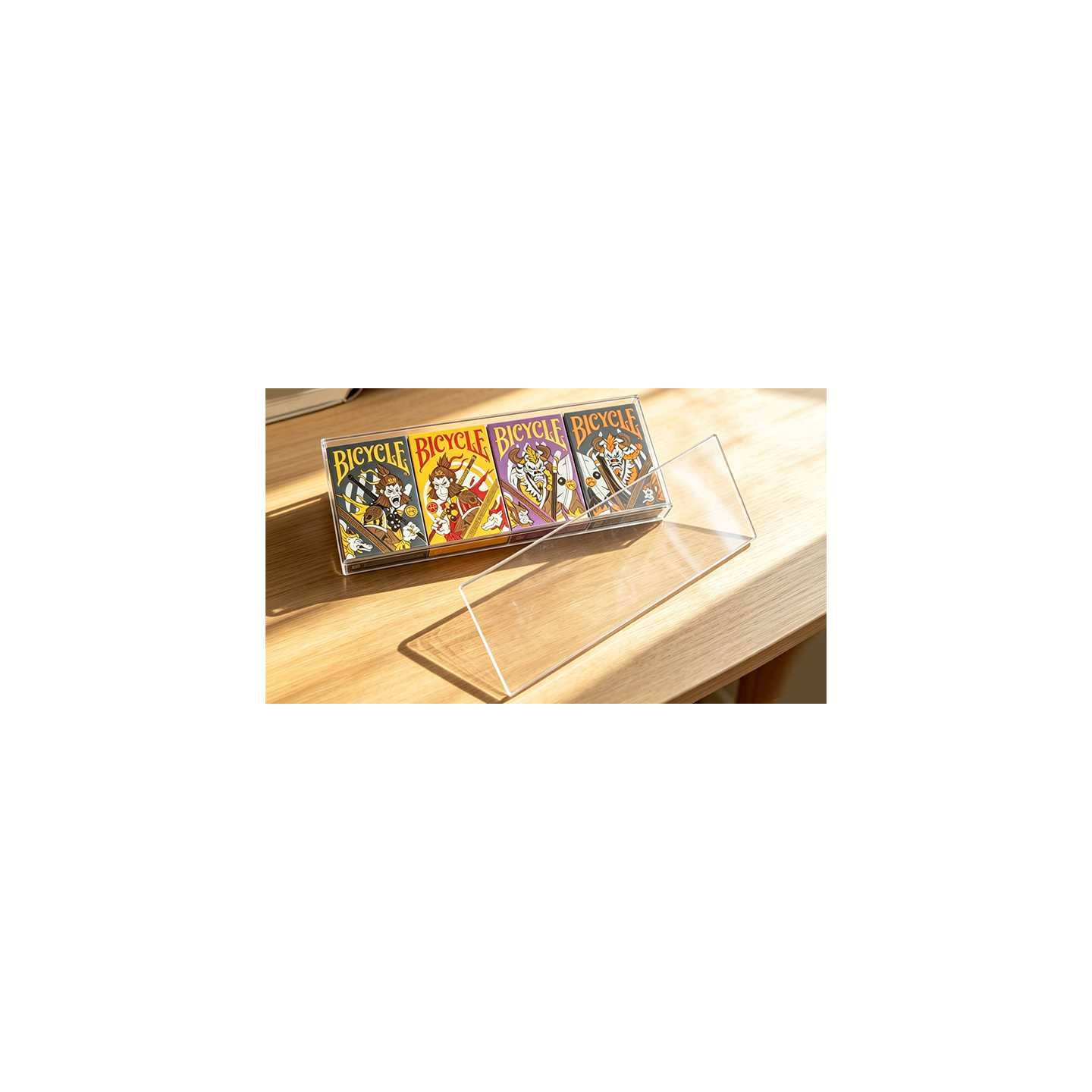 Plexiglass Card Case (4 Deck Case) by MS Magic