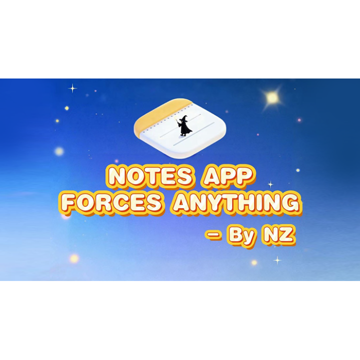 Notes App Forces Anything by Richard Zeng & Bacon Magic