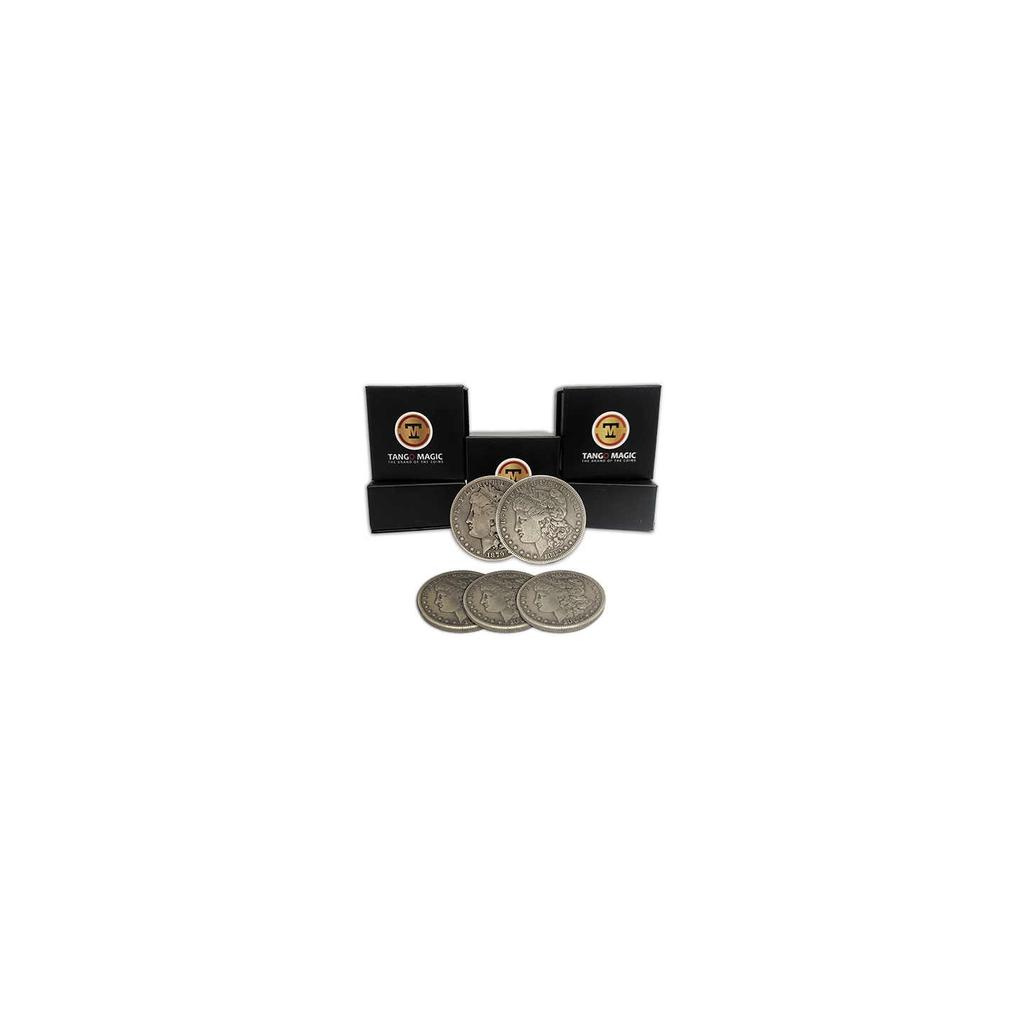 Replica Morgan TUC plus 3 coins (Gimmicks and Online Instructions) by Tango Magic
