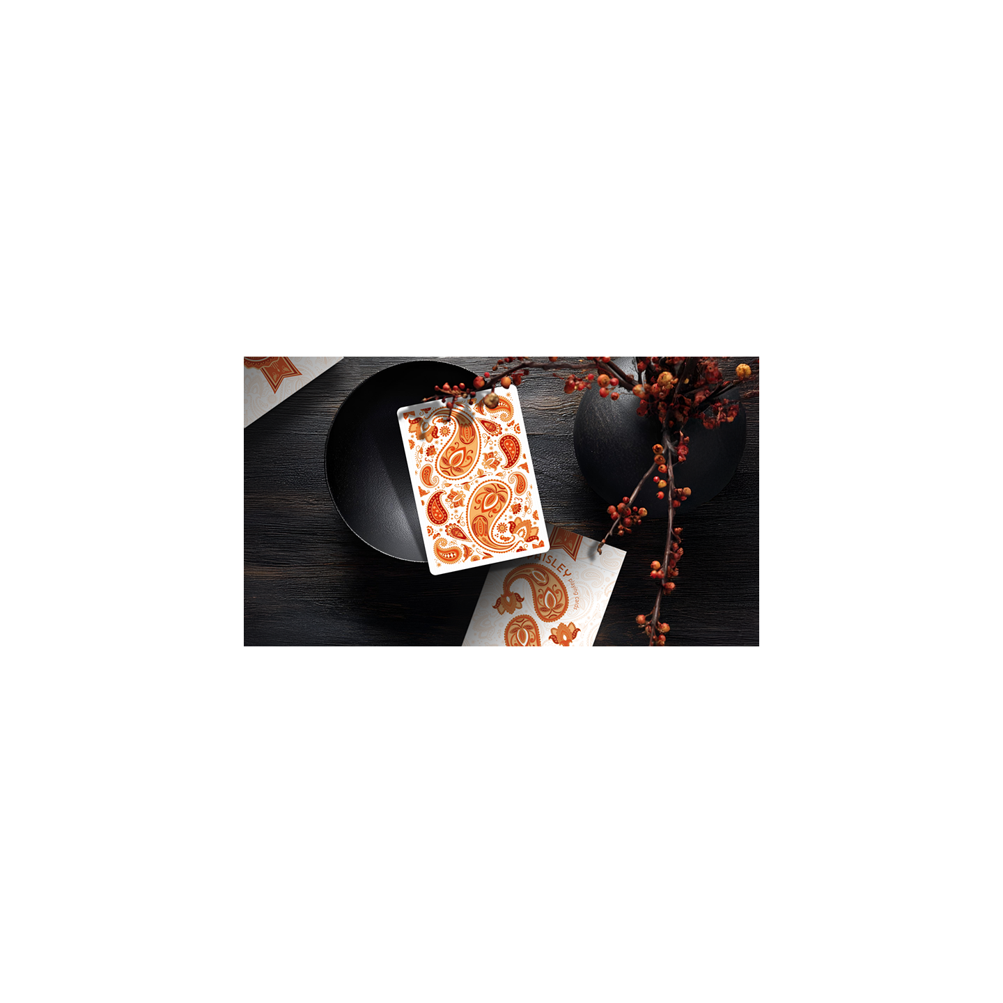 Paisley Ton sur Ton Poudre Orange workers Deck