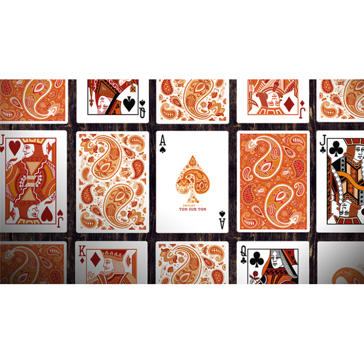 Paisley Ton sur Ton Poudre Orange workers Deck