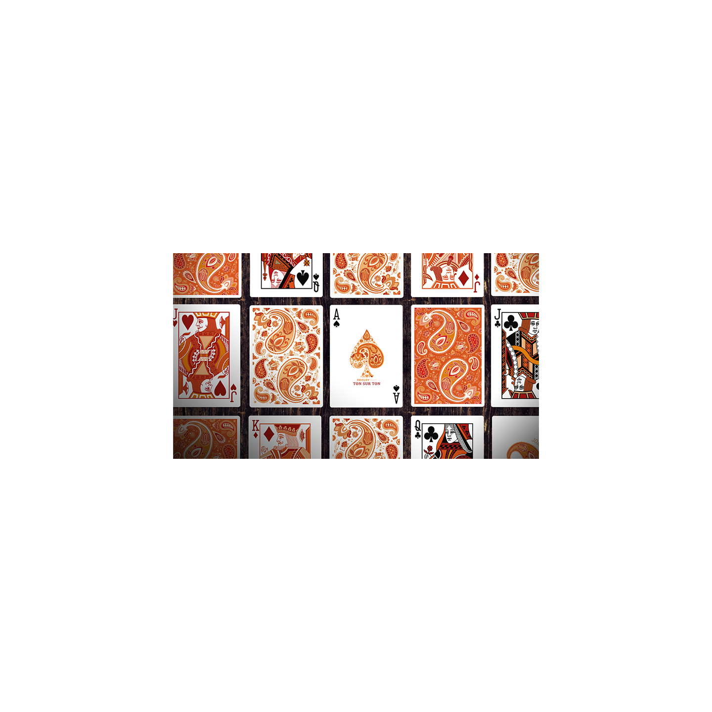 Paisley Ton sur Ton Poudre Orange workers Deck