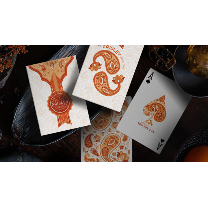 Paisley Ton sur Ton Poudre Orange workers Deck