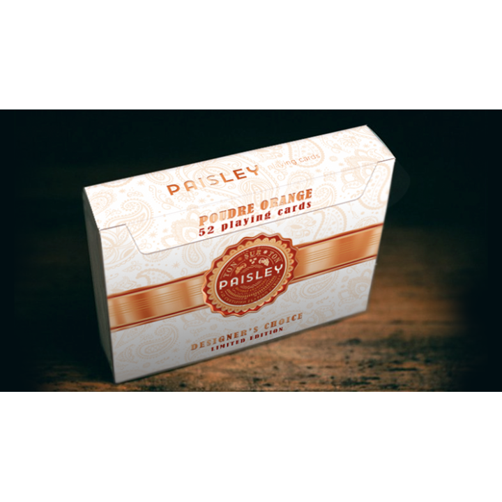 Paisley Ton sur Ton Poudre Orange Foil Designer's Choice