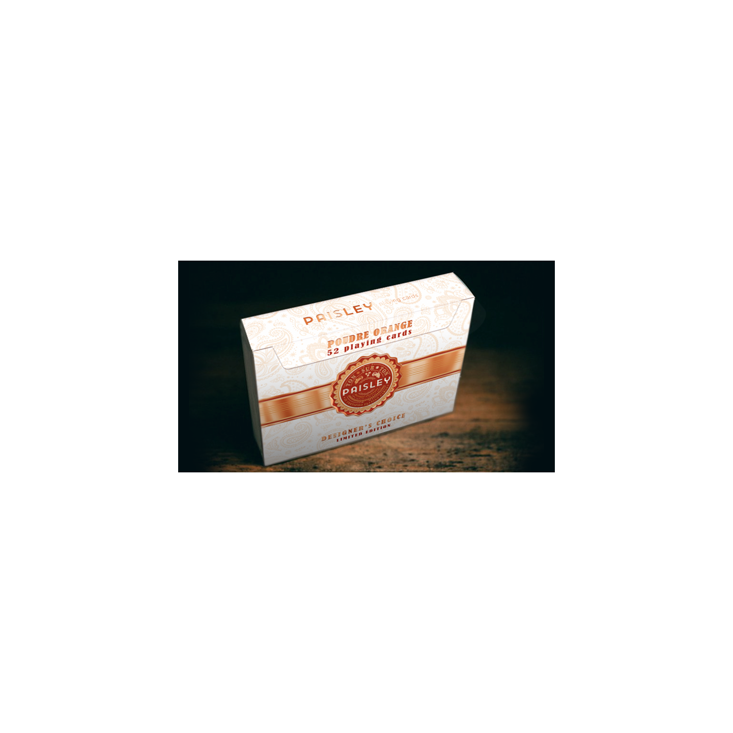 Paisley Ton sur Ton Poudre Orange Foil Designer's Choice