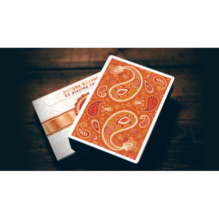 Paisley Ton sur Ton Poudre Orange Foil Designer's Choice