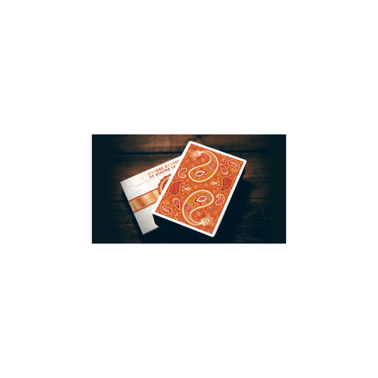 Paisley Ton sur Ton Poudre Orange Foil Designer's Choice