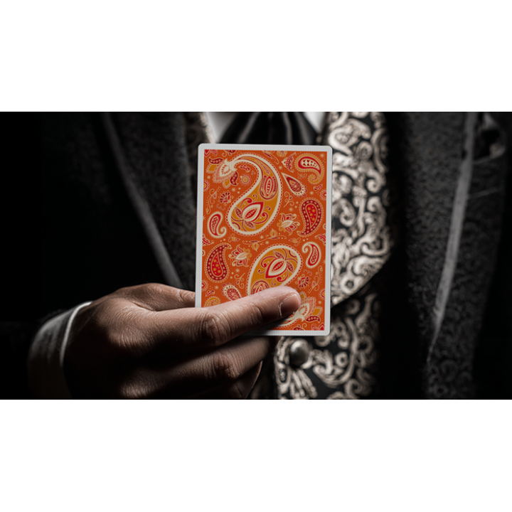 Paisley Ton sur Ton Poudre Orange Foil Designer's Choice