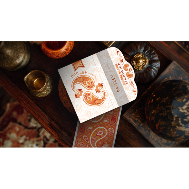 Paisley Ton sur Ton Poudre Orange Foil Designer's Choice