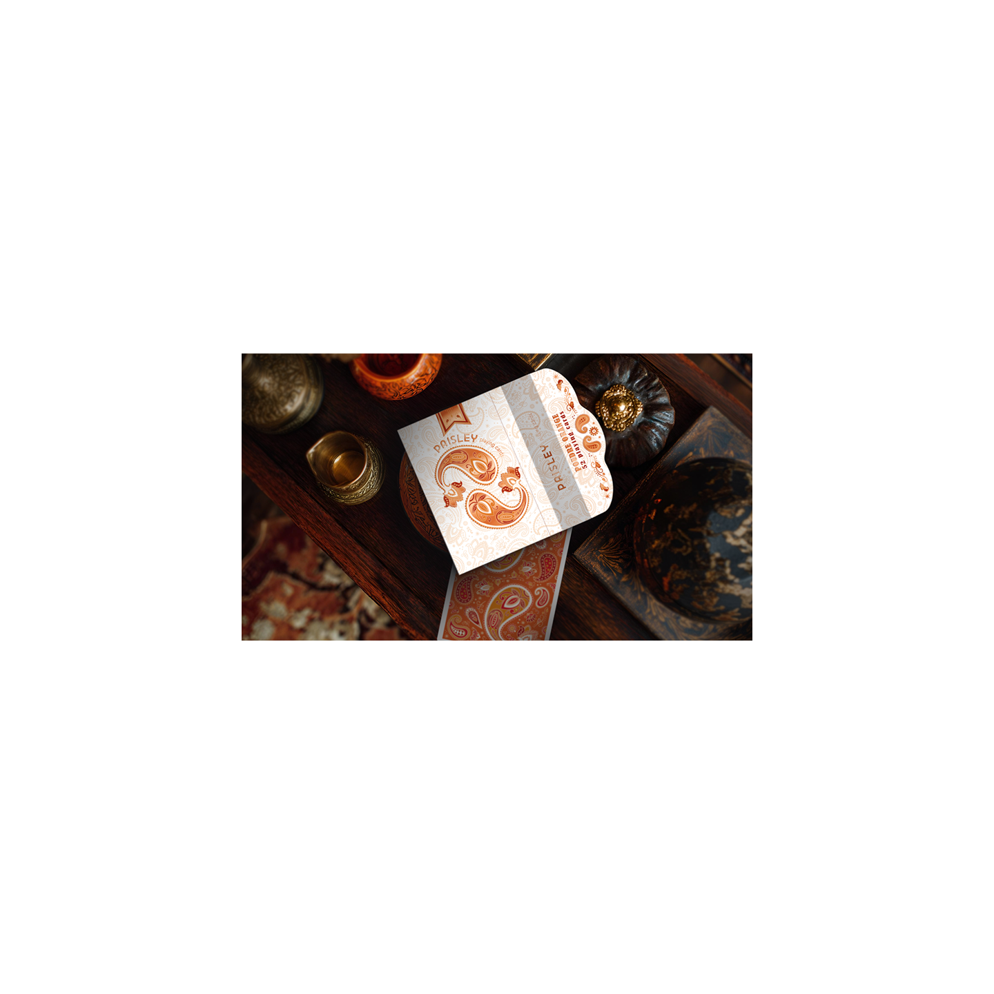 Paisley Ton sur Ton Poudre Orange Foil Designer's Choice