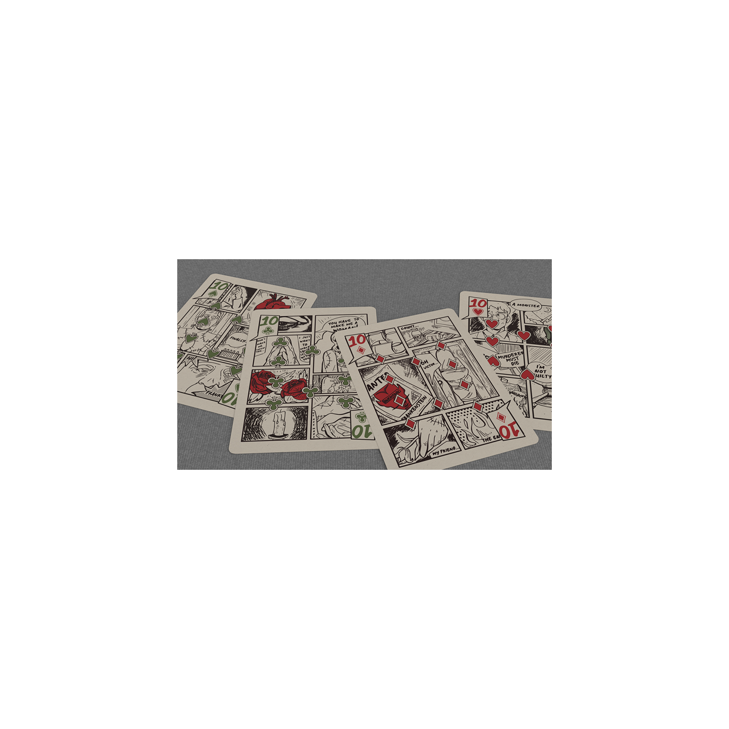Frankenstein Series Comic Edition (Gilded) Playing Cards