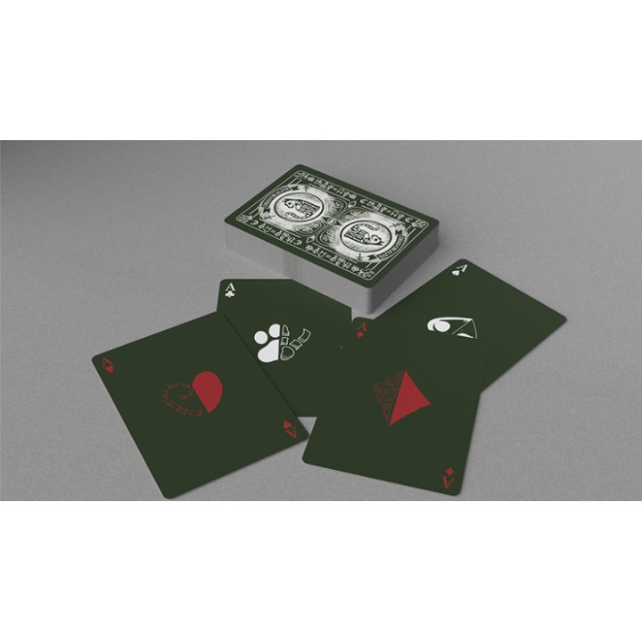 Schrodinger's Cat: Alive Green Edition Playing Cards