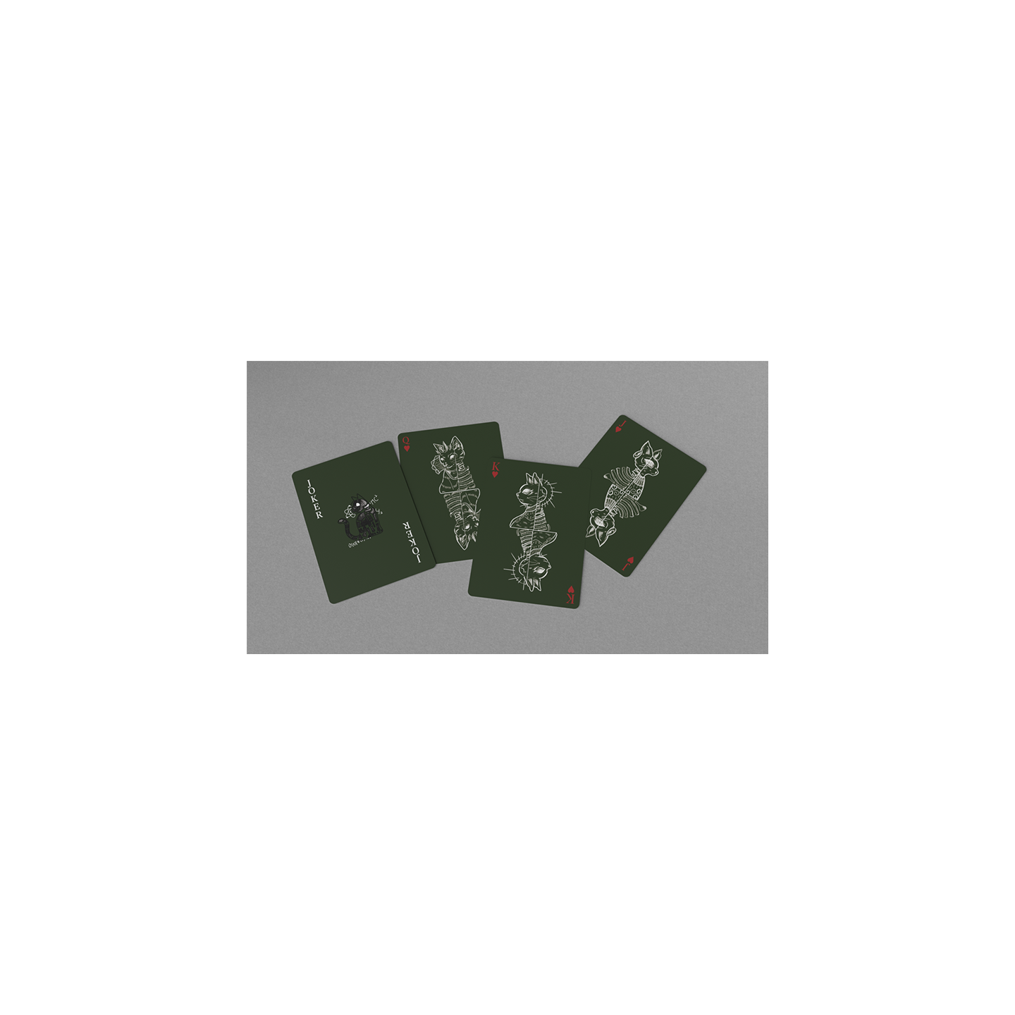 Schrodinger's Cat: Alive Green Edition Playing Cards