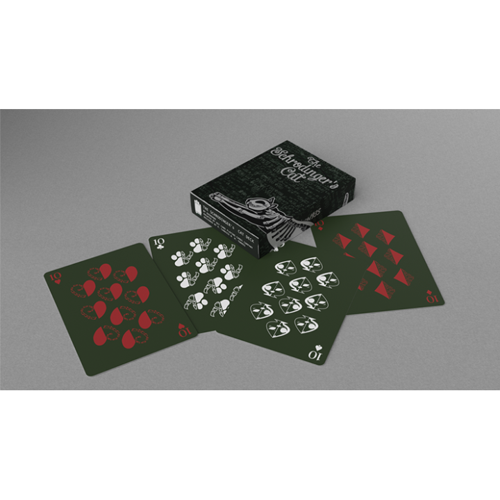 Schrodinger's Cat: Alive Green Edition Playing Cards