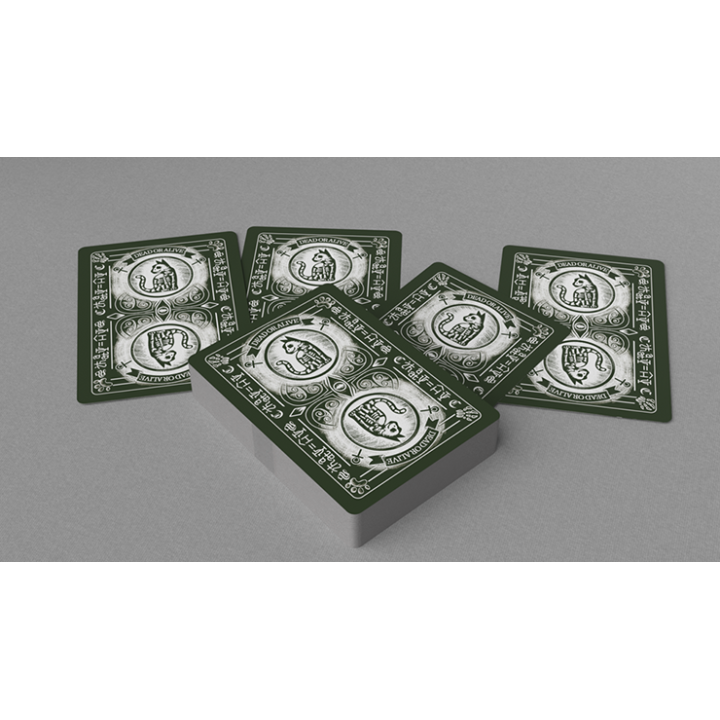 Schrodinger's Cat: Alive Green Edition Playing Cards