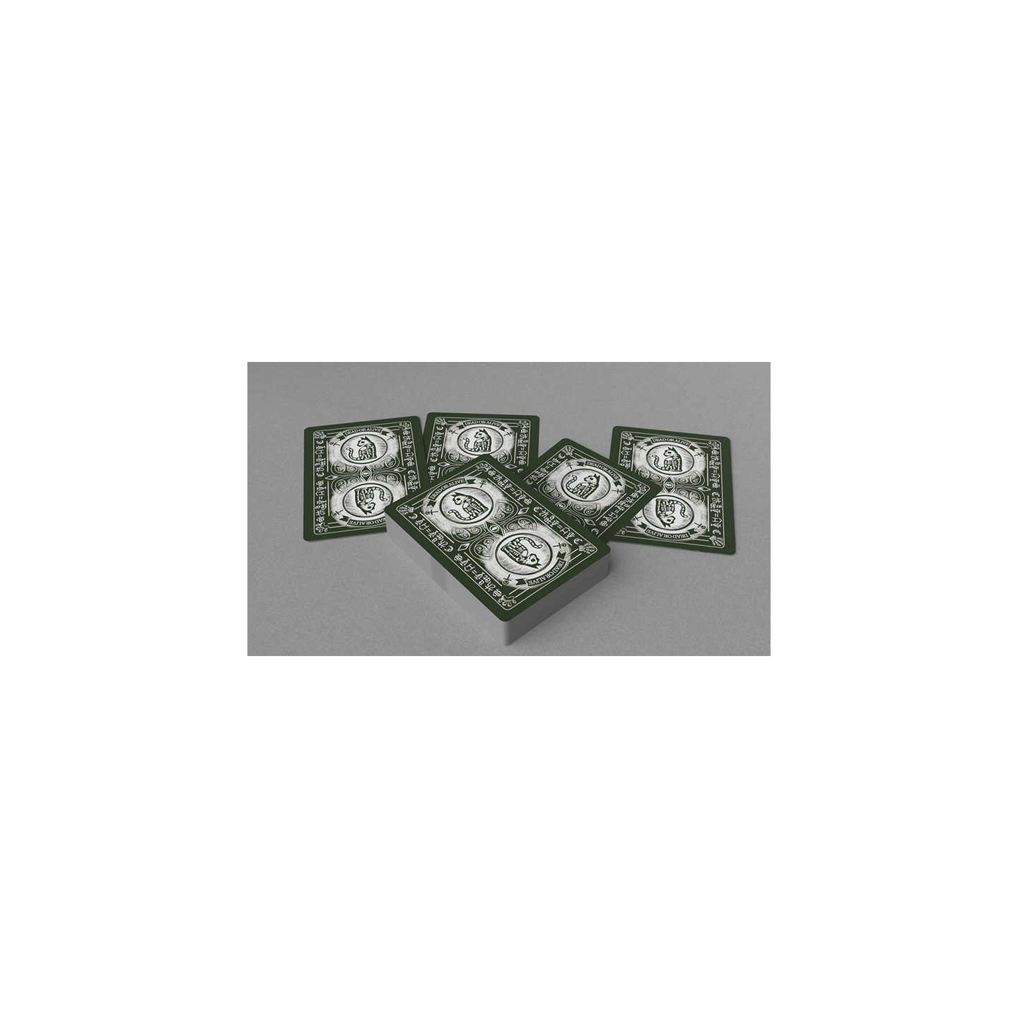 Schrodinger's Cat: Alive Green Edition Playing Cards