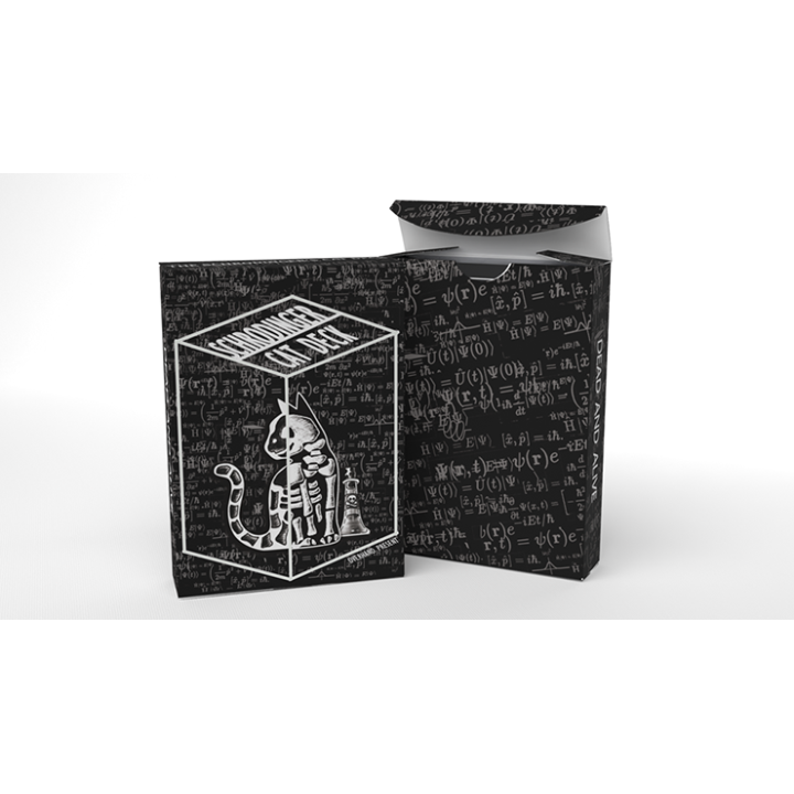 Schrodinger's Cat: Quantum Gilded Dead Black Playing Cards
