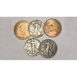 Replica Walking Liberty Hopping Half (Gimmicks and Online Instructions) by Tango Magic