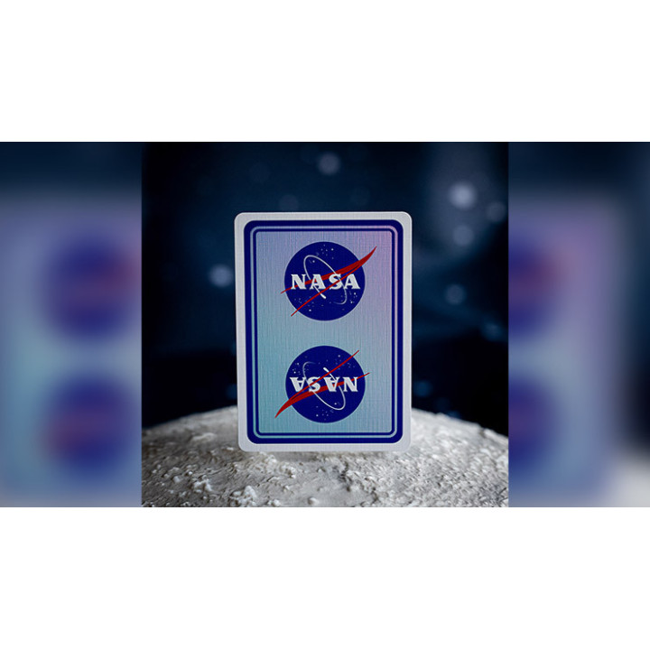 NASA HOLOGRAPHIC FOIL "MEATBALL" LOGO PLAYING CARDS