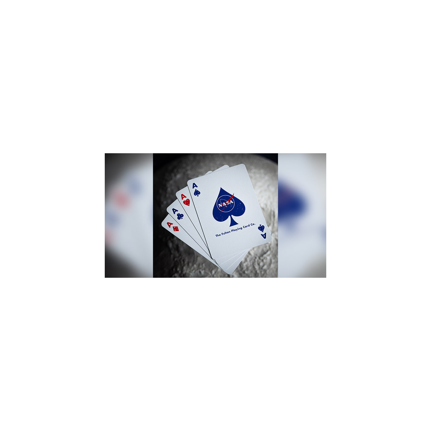 NASA HOLOGRAPHIC FOIL "MEATBALL" LOGO PLAYING CARDS
